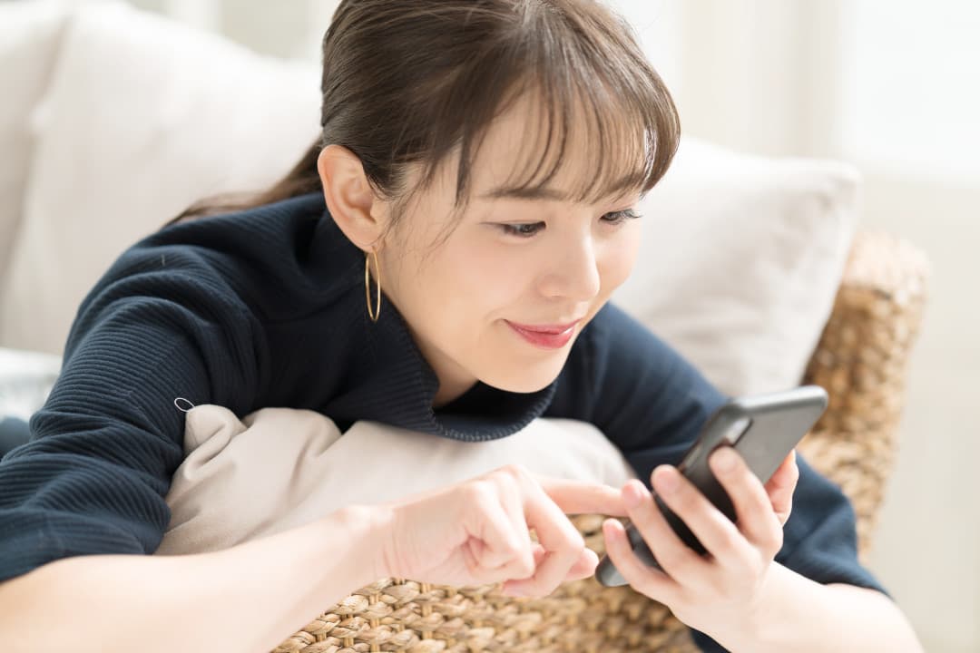 スマホ 女性